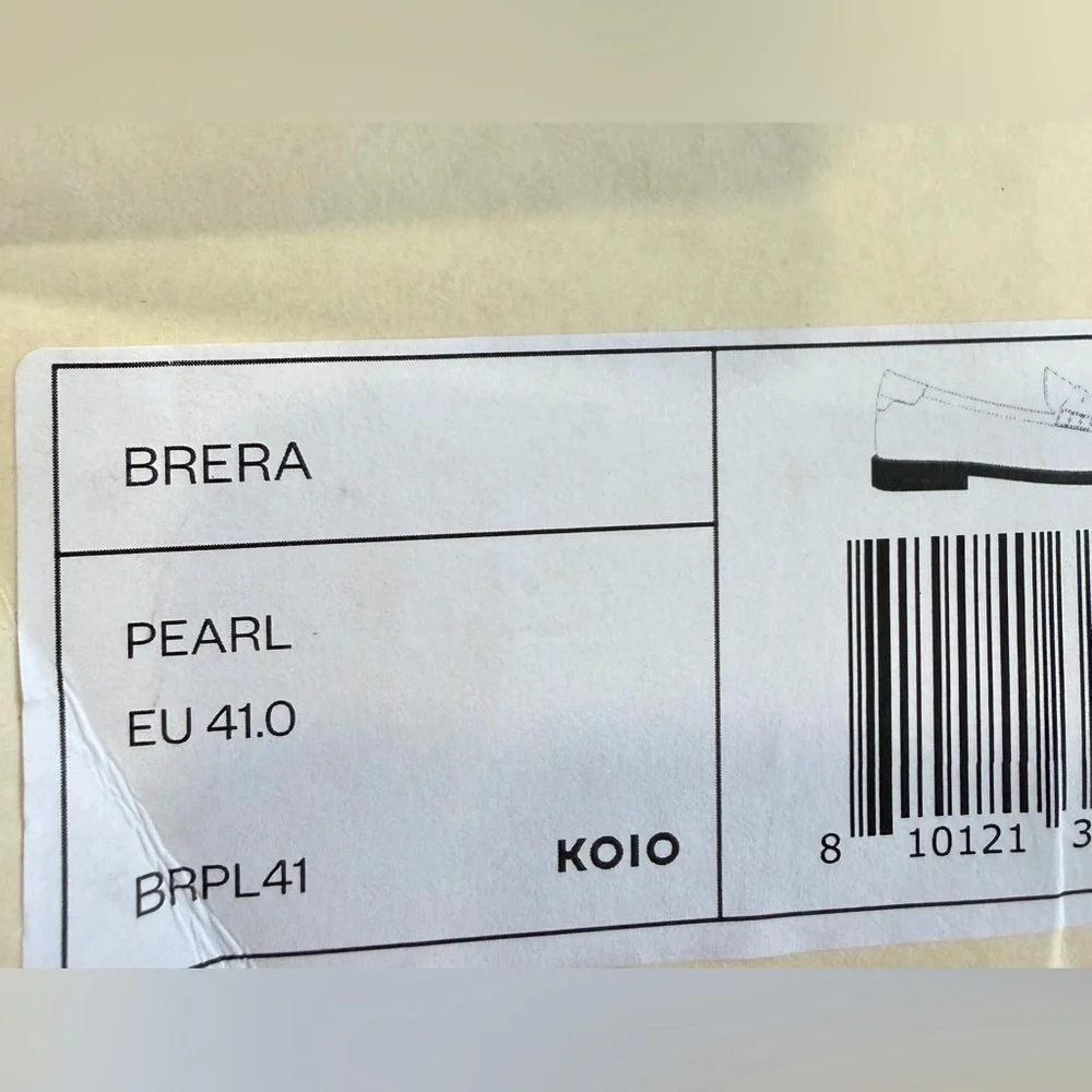 KOIO Brera Pearl Patent Leather Penny Loafers Made in Italy Size 41
